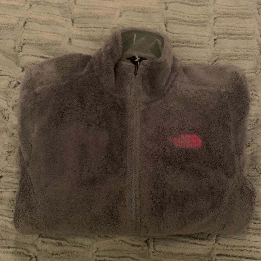 North face fuzzy jacket, size small